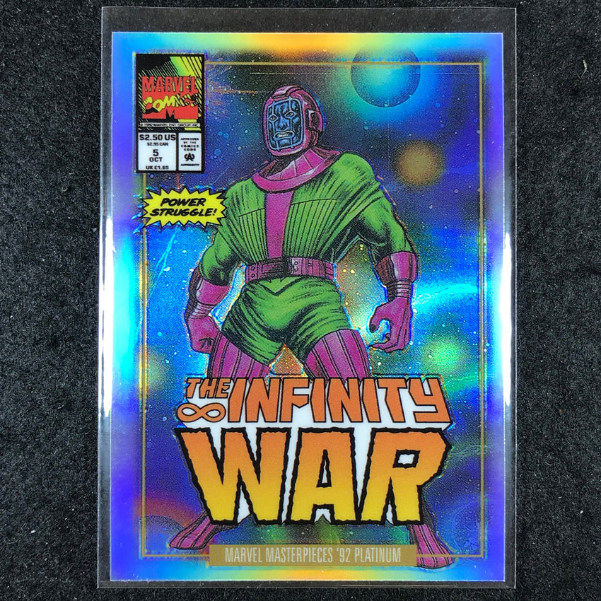 2024 Marvel Masterpieces '92 Platinum KANG Variant Cover Rainbow #44