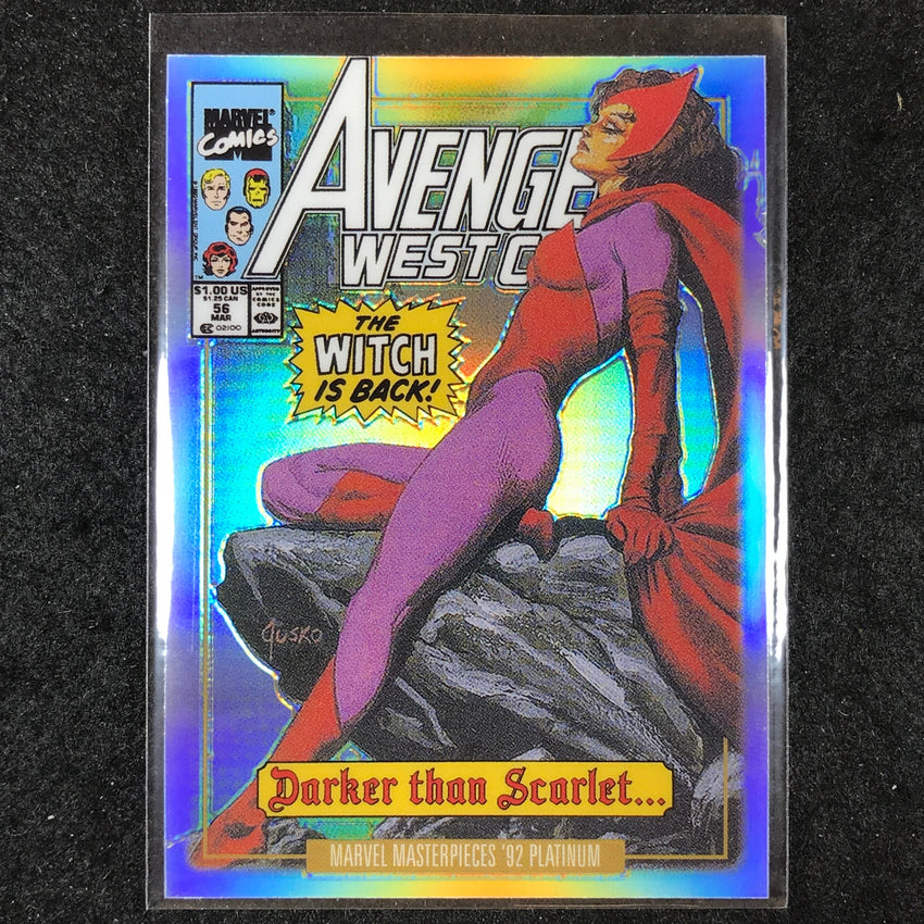 2024 Marvel Masterpieces '92 Platinum SCARLET WITCH Variant Cover Rainbow #47