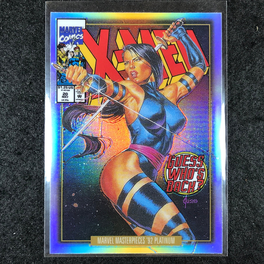 2024 Marvel Masterpieces '92 Platinum PSYLOCKE Variant Cover Rainbow #65