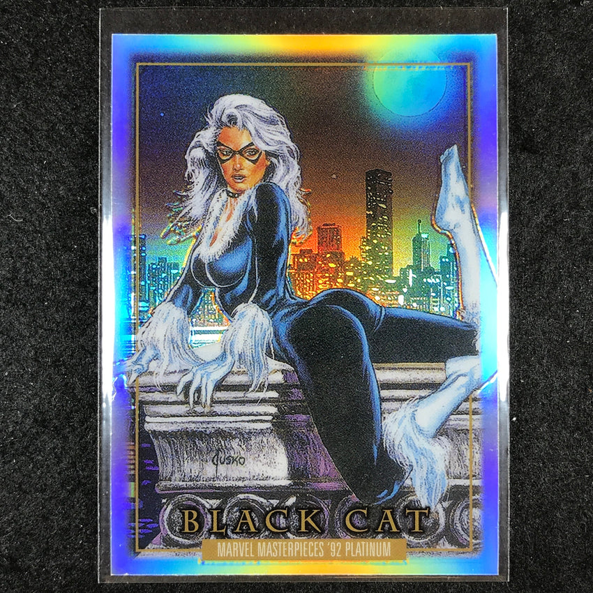 2024 Marvel Masterpieces '92 Platinum BLACK CAT Base Rainbow #5