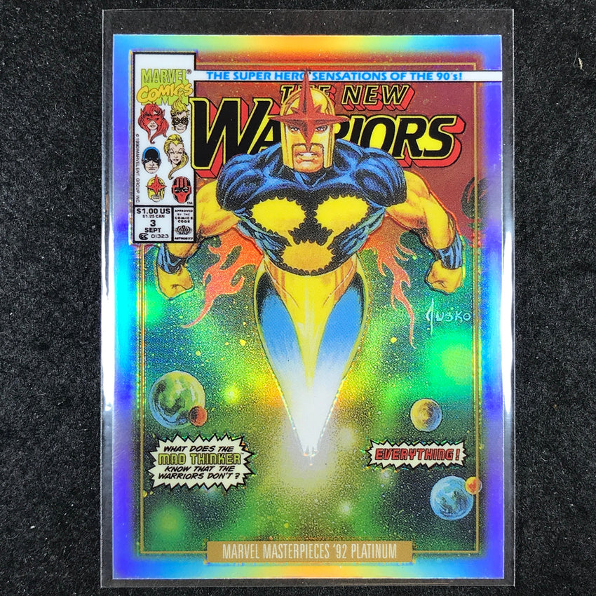 2024 Marvel Masterpieces '92 Platinum NOVA Variant Cover Rainbow #68