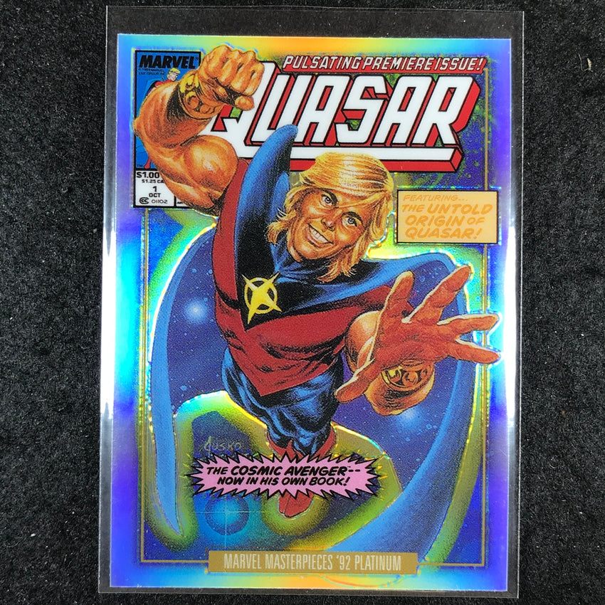 2024 Marvel Masterpieces '92 Platinum QUASAR Variant Cover Rainbow #72