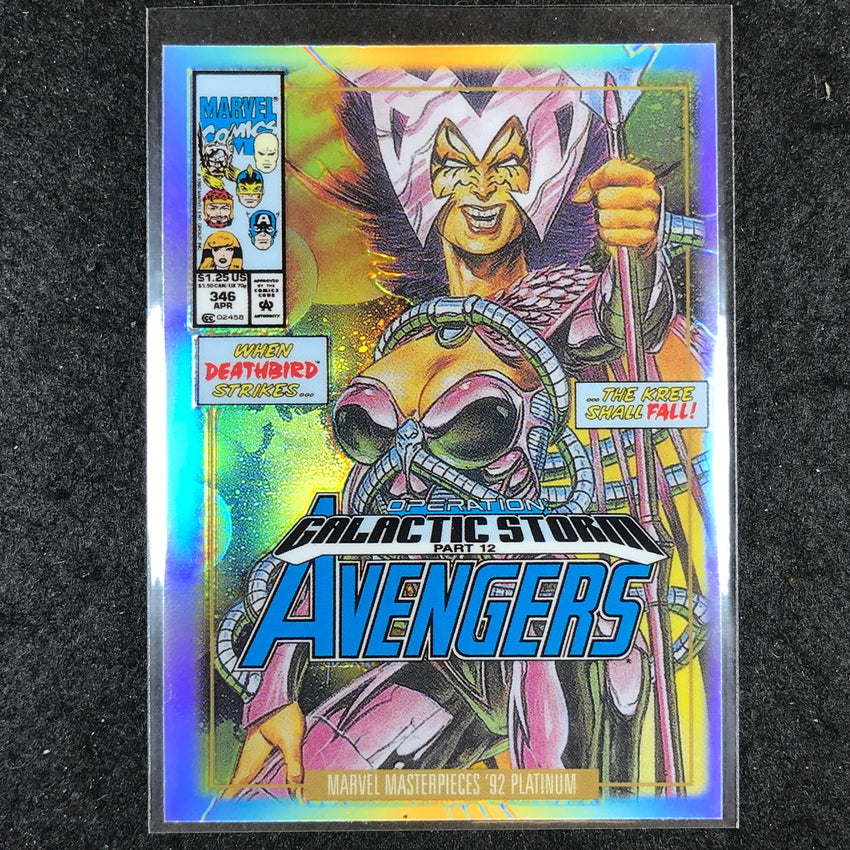 2024 Marvel Masterpieces '92 Platinum DEATHBIRD Variant Cover Rainbow #73