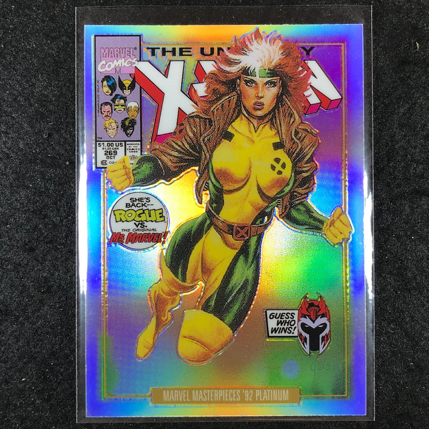 2024 Marvel Masterpieces '92 Platinum ROGUE Variant Cover Rainbow #79