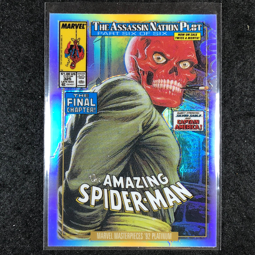 2024 Marvel Masterpieces '92 Platinum RED SKULL Variant Cover Rainbow #80