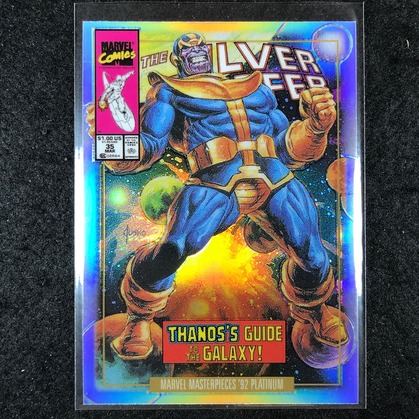 2024 Marvel Masterpieces '92 Platinum THANOS Variant Cover Rainbow #83