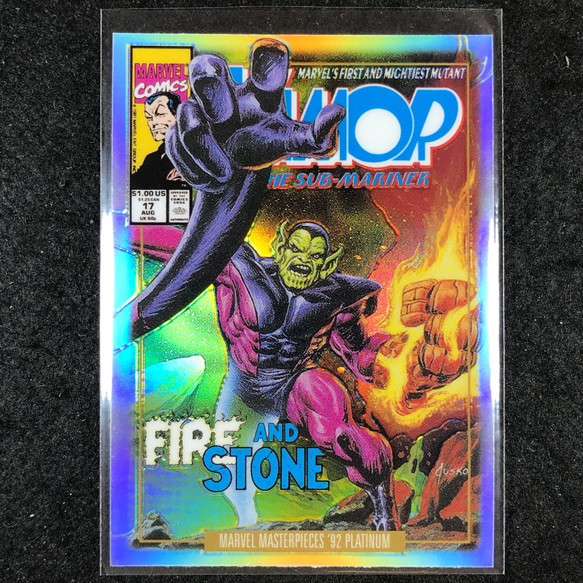 2024 Marvel Masterpieces '92 Platinum SUPER SKRULL Variant Cover Rainbow #84