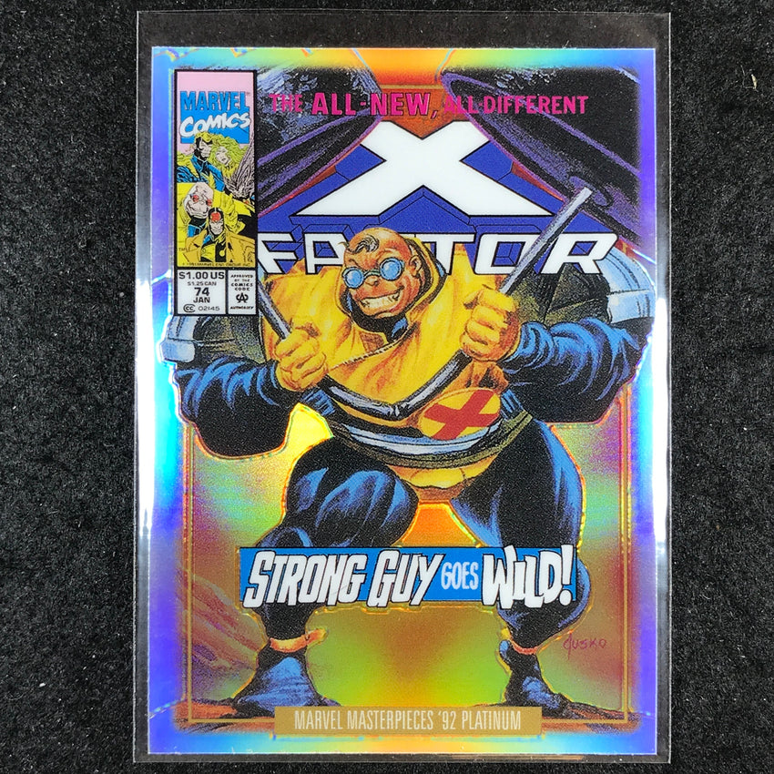 2024 Marvel Masterpieces '92 Platinum STRONG GUY Variant Cover Rainbow #85