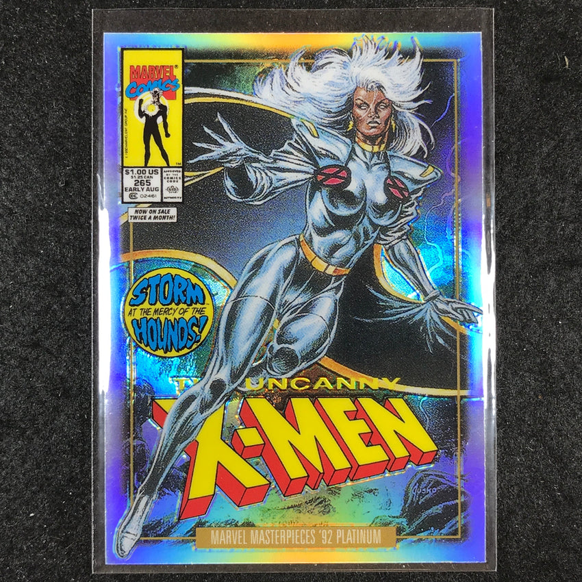 2024 Marvel Masterpieces '92 Platinum STORM Variant Cover Rainbow #86