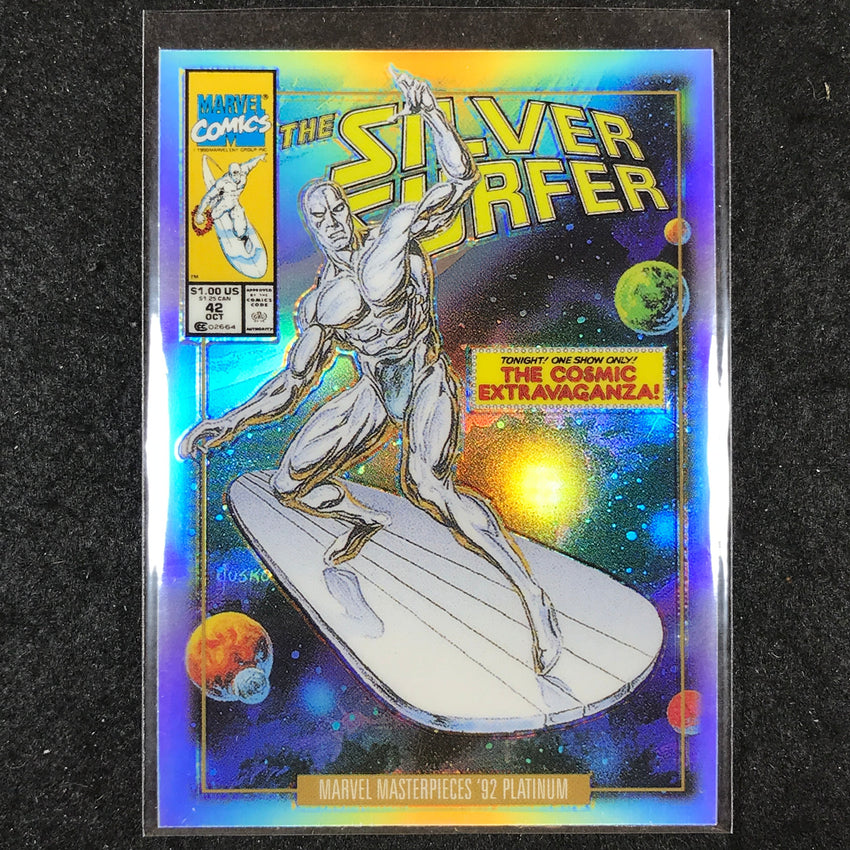 2024 Marvel Masterpieces '92 Platinum SILVER SURFER Variant Cover Rainbow #90
