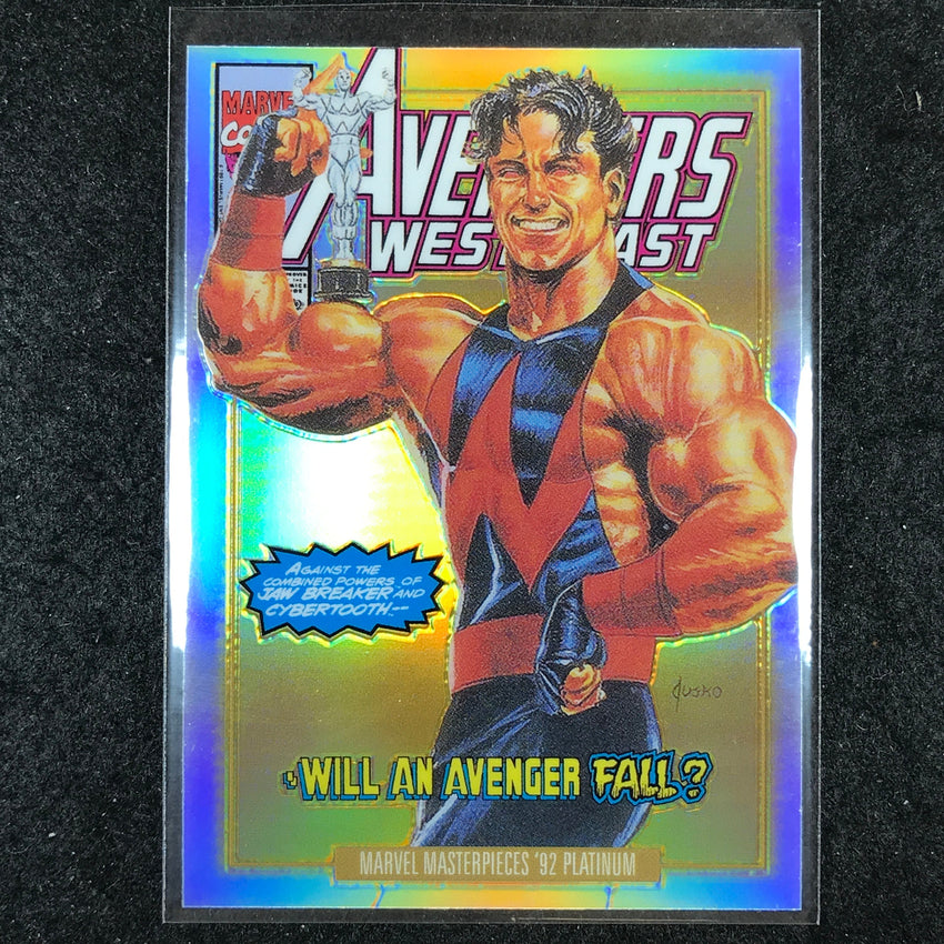 2024 Marvel Masterpieces '92 Platinum WONDER MAN Variant Cover Rainbow #93