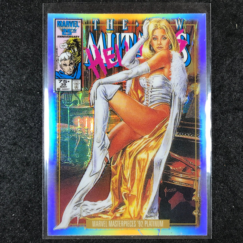 2024 Marvel Masterpieces '92 Platinum WHITE QUEEN Variant Cover Rainbow #95
