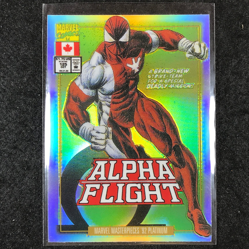 2024 Marvel Masterpieces '92 Platinum WEAPON OMEGA Variant Cover Rainbow #96
