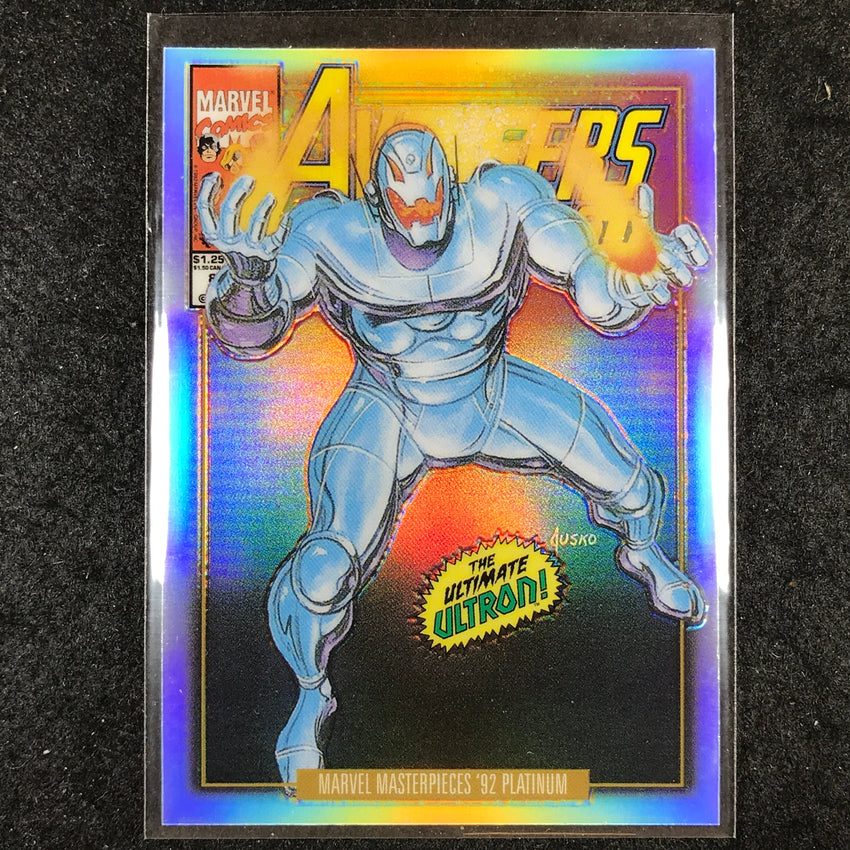 2024 Marvel Masterpieces '92 Platinum ULTRON Variant Cover Rainbow #98