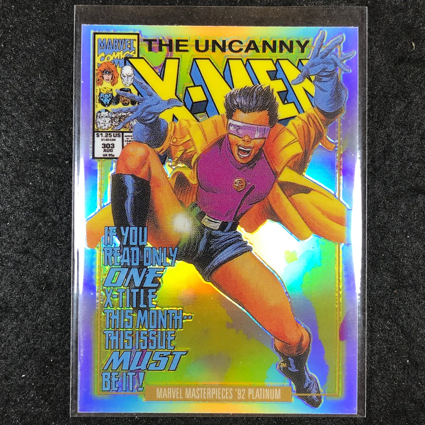 2024 Marvel Masterpieces '92 Platinum JUBILEE Variant Cover Rainbow #100