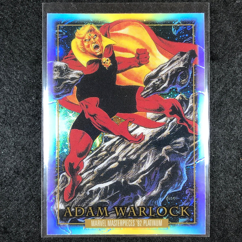 2024 Marvel Masterpieces '92 Platinum ADAM WARLOCK Base Rainbow #9