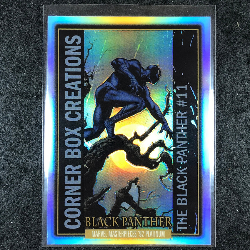 2024 Marvel Masterpieces '92 Platinum BLACK PANTHER Corner Box Rainbow #13