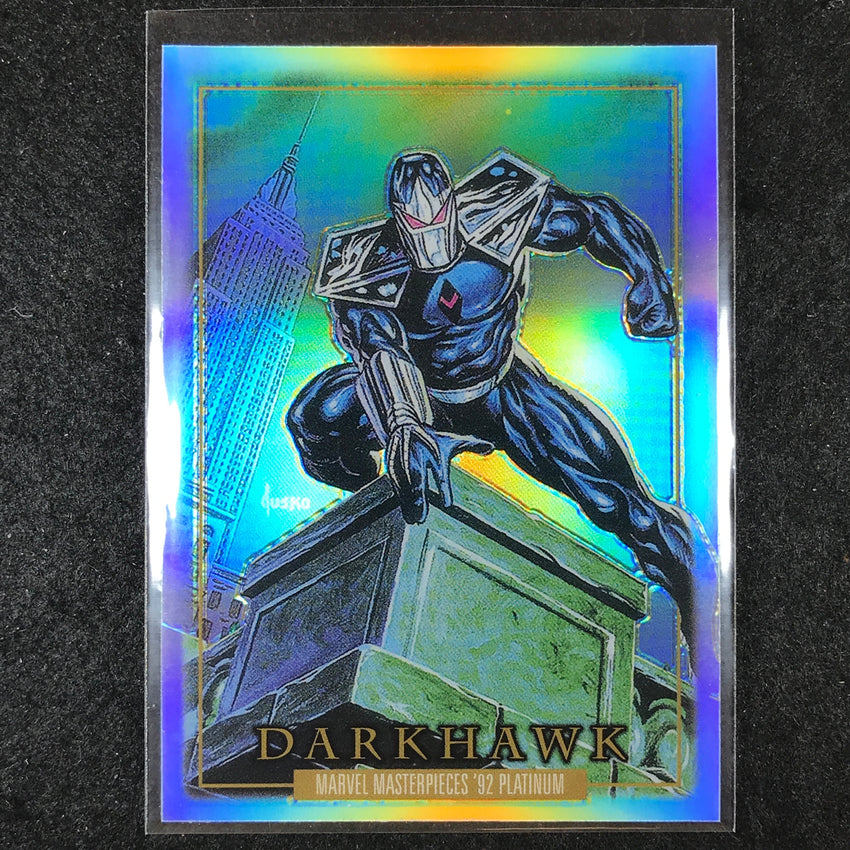 2024 Marvel Masterpieces '92 Platinum DARKHAWK Base Rainbow #11