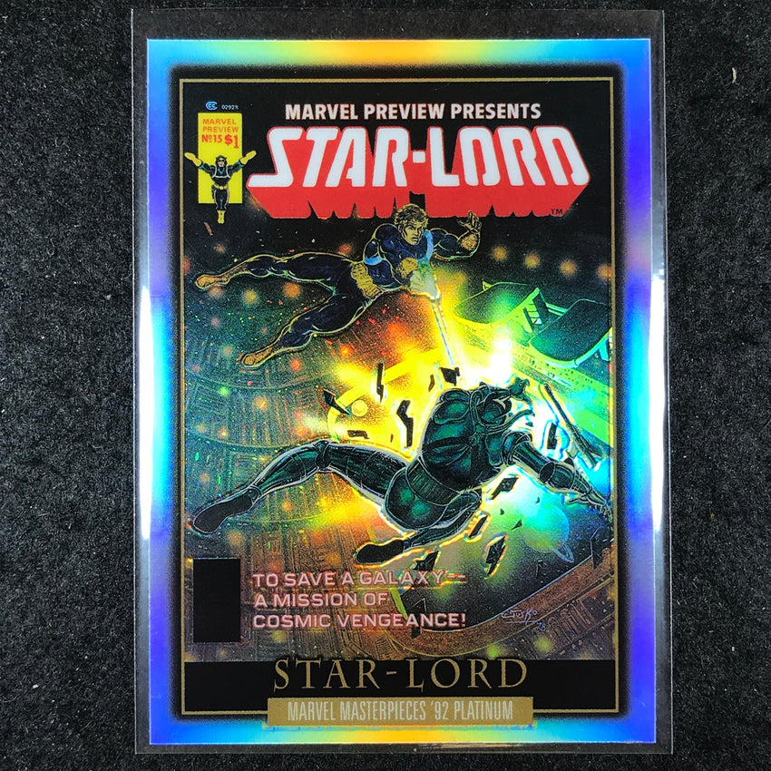 2024 Marvel Masterpieces '92 Platinum STAR-LORD Fantastic Covers Rainbow #7