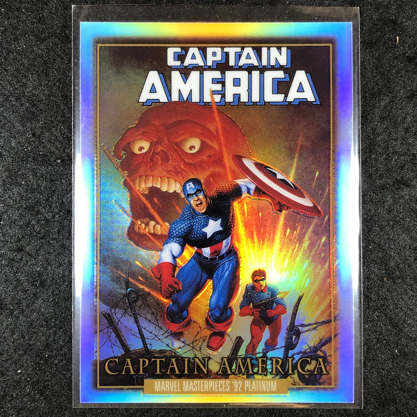 2024 Marvel Masterpieces '92 Platinum CAPTAIN AMERICA Fantastic Cover Rainbow #8