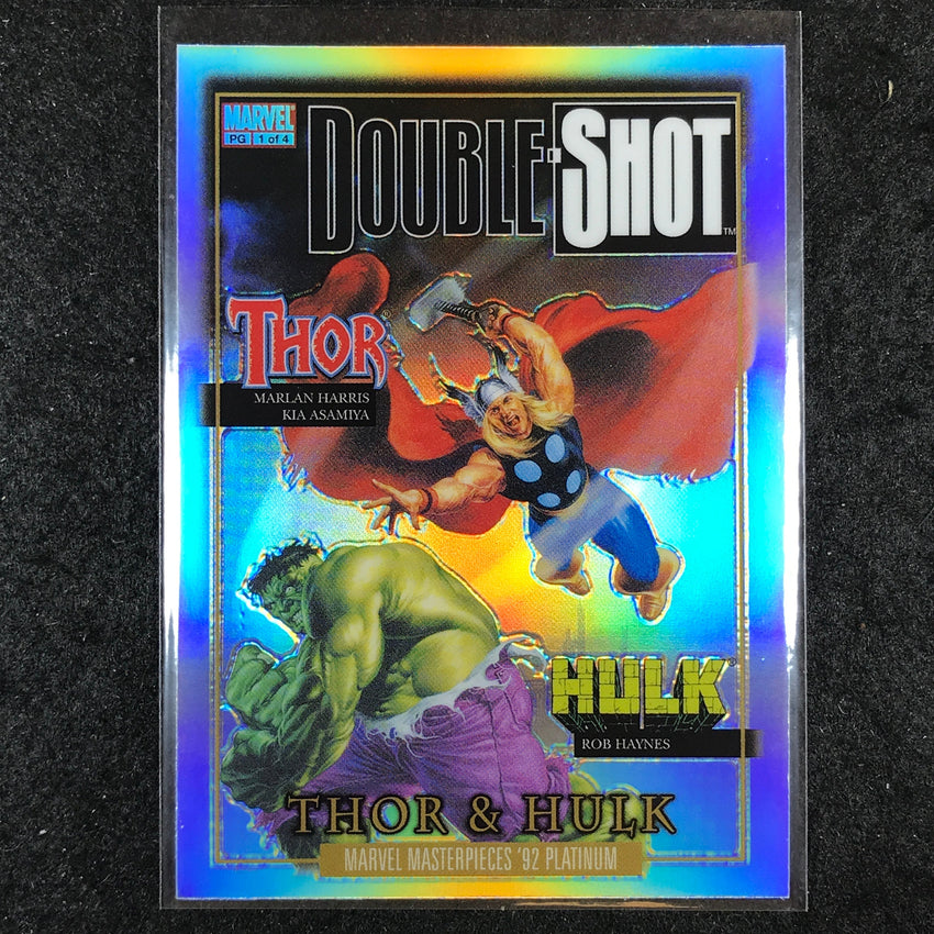 2024 Marvel Masterpieces '92 Platinum HULK & THOR Fantastic Covers Rainbow #10