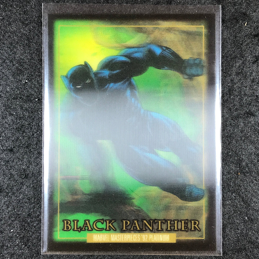 2024 Marvel Masterpieces '92 Platinum BLACK PANTHER Base Lenticular #4