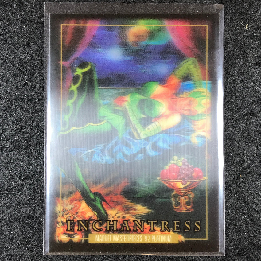 2024 Marvel Masterpieces '92 Platinum ENCHANTRESS Base Lenticular #21