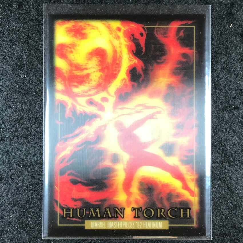 2024 Marvel Masterpieces '92 Platinum HUMAN TORCH Base Lenticular #31