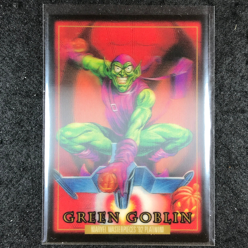 2024 Marvel Masterpieces '92 Platinum GREEN GOBLIN Base Lenticular #36