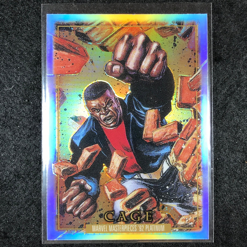 2024 Marvel Masterpieces '92 Platinum CAGE Base Rainbow #17