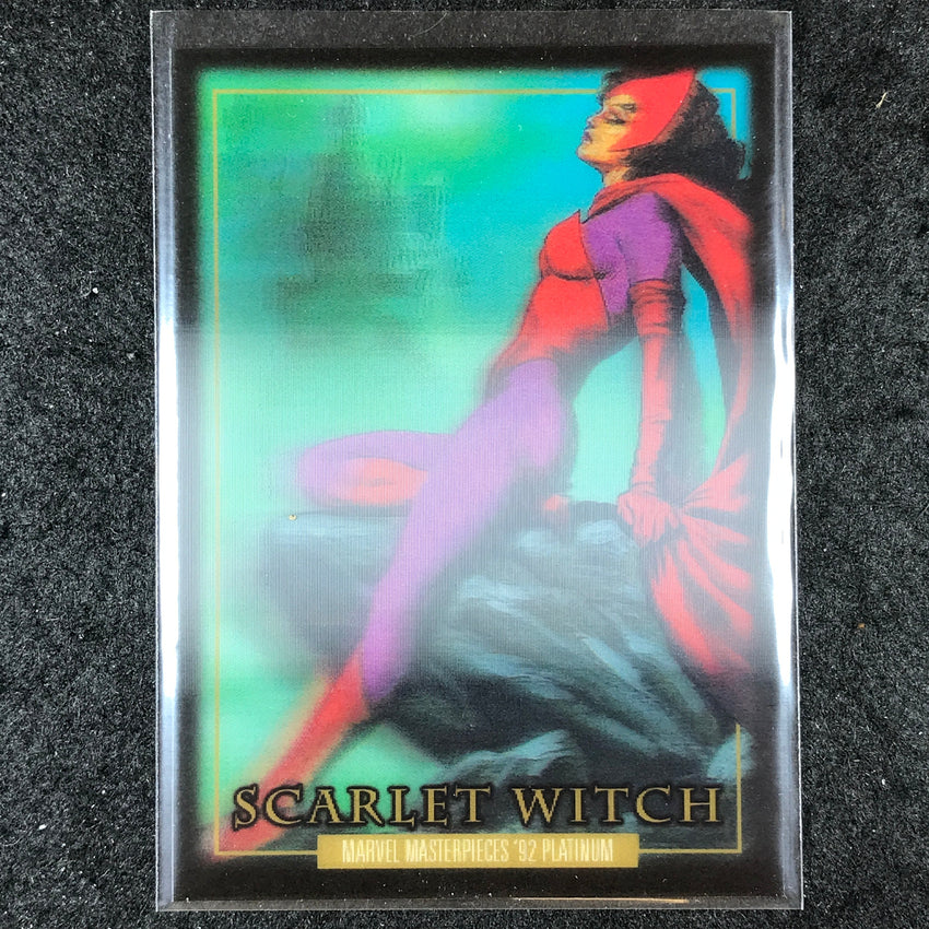 2024 Marvel Masterpieces '92 Platinum SCARLET WITCH Base Lenticular #47