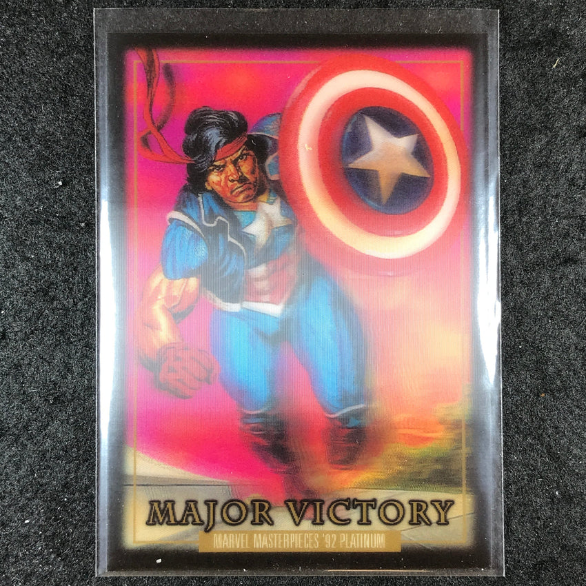 2024 Marvel Masterpieces '92 Platinum MAJOR VICTORY Base Lenticular #48