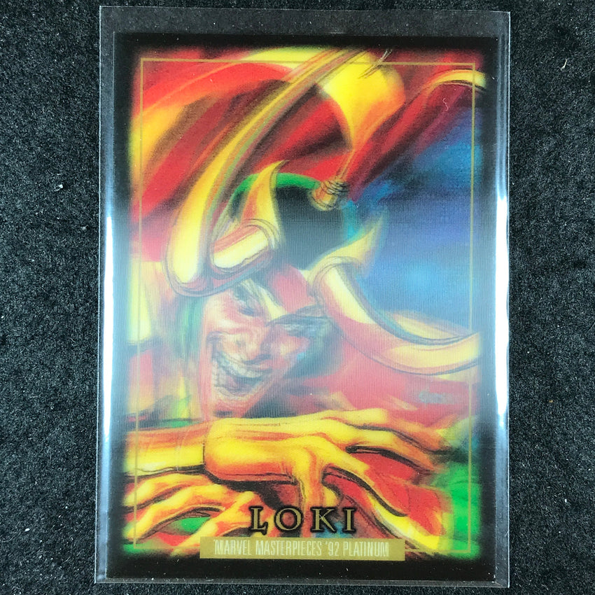 2024 Marvel Masterpieces '92 Platinum LOKI Base Lenticular #50