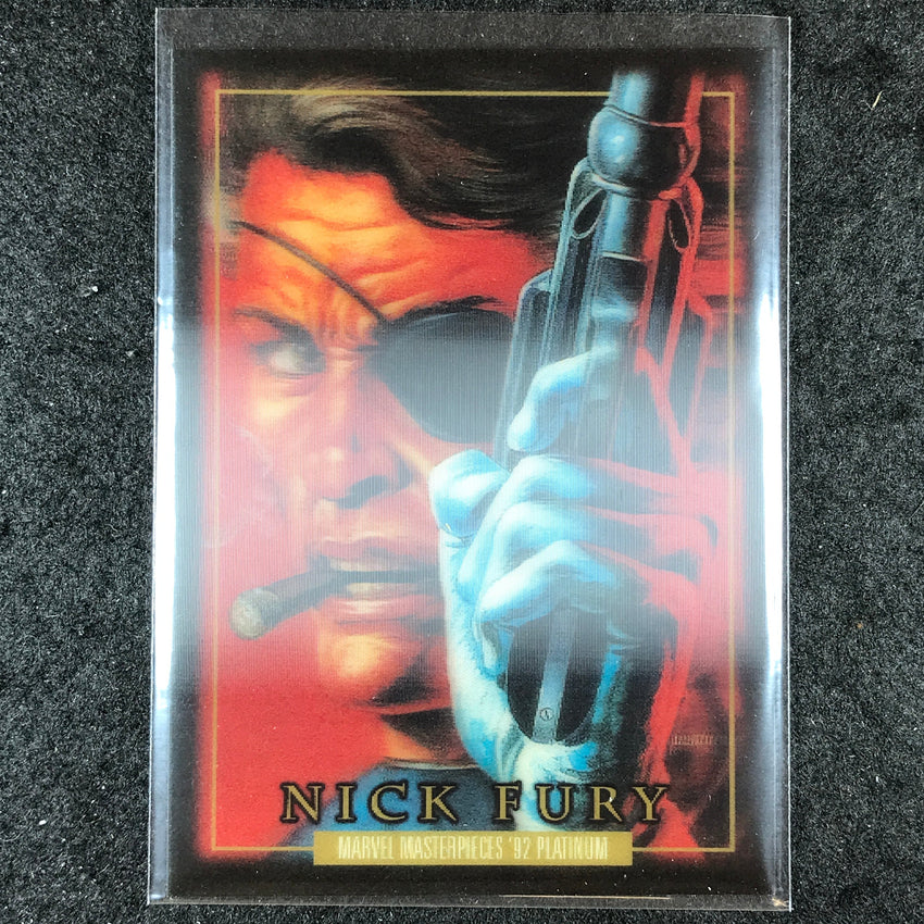 2024 Marvel Masterpieces '92 Platinum NICK FURY Base Lenticular #64
