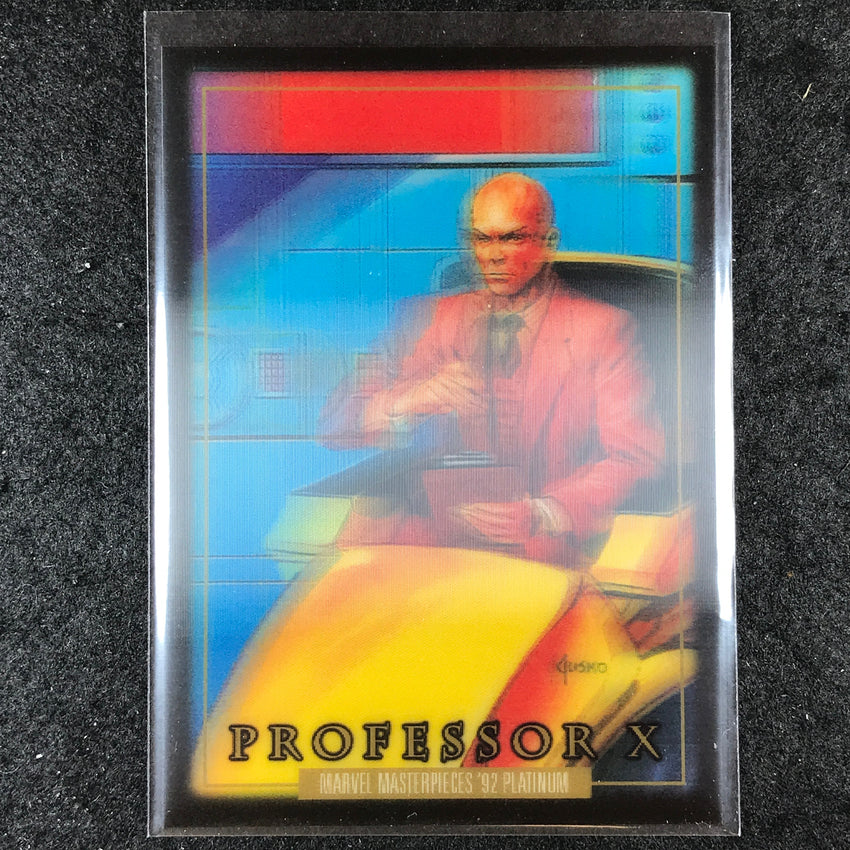 2024 Marvel Masterpieces '92 Platinum PROFESSOR X Base Lenticular #66