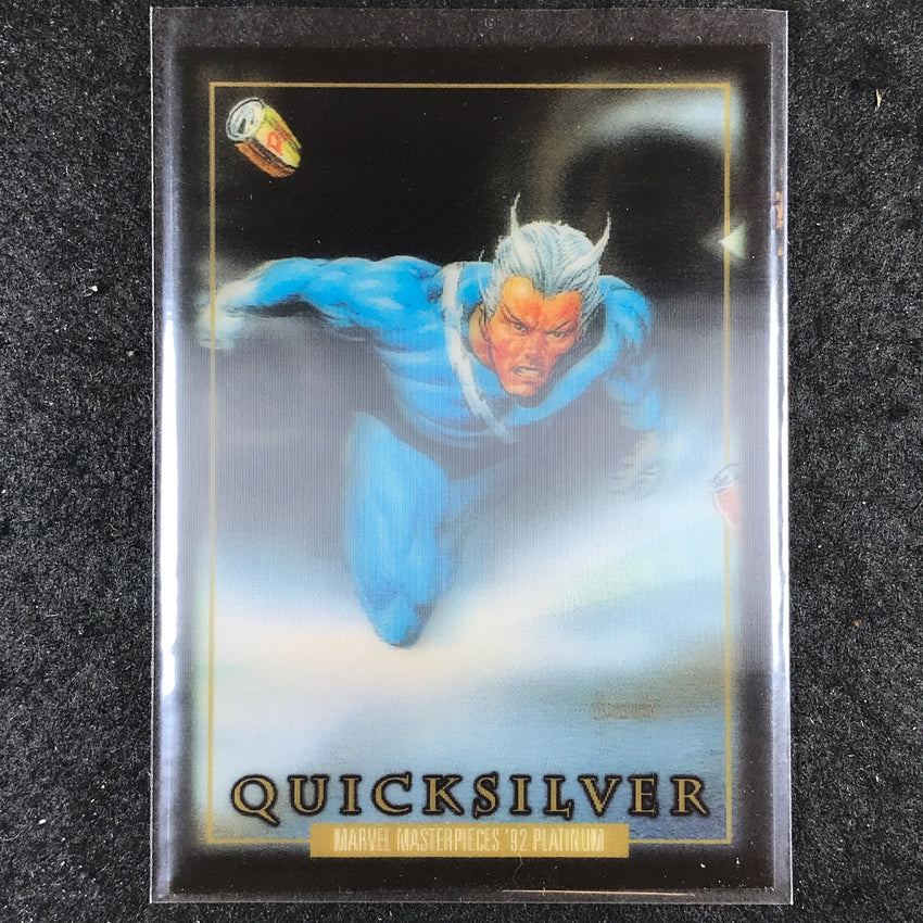 2024 Marvel Masterpieces '92 Platinum QUICKSILVER Base Lenticular #71