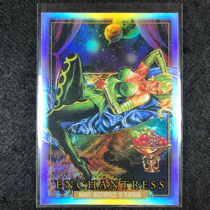 2024 Marvel Masterpieces '92 Platinum ENCHANTRESS Base Rainbow #21