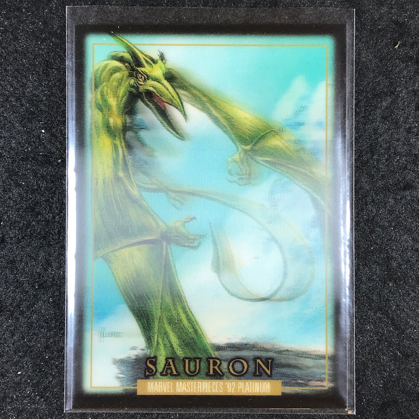 2024 Marvel Masterpieces '92 Platinum SAURON Base Lenticular #76