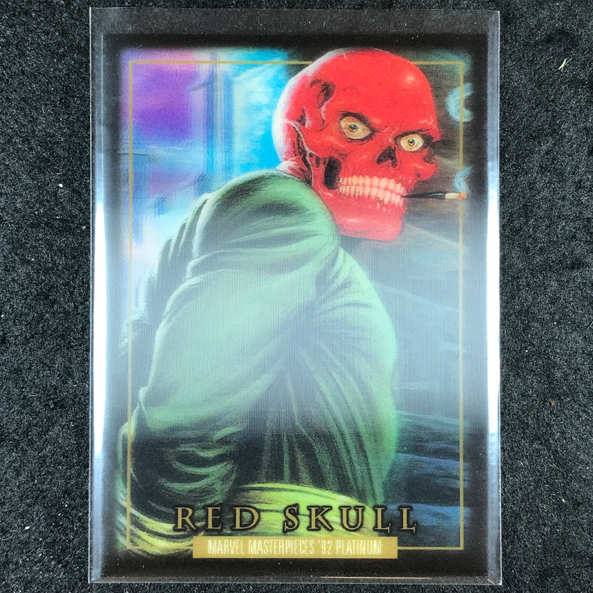 2024 Marvel Masterpieces '92 Platinum RED SKULL Base Lenticular #80