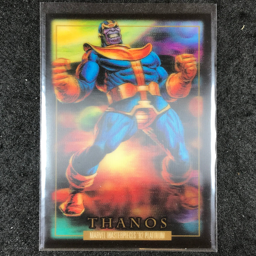 2024 Marvel Masterpieces '92 Platinum THANOS Base Lenticular #83