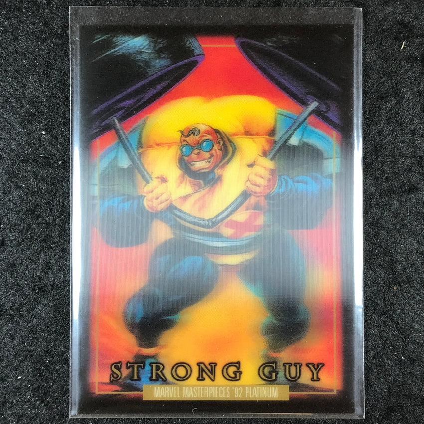 2024 Marvel Masterpieces '92 Platinum STRONG GUY Base Lenticular #85