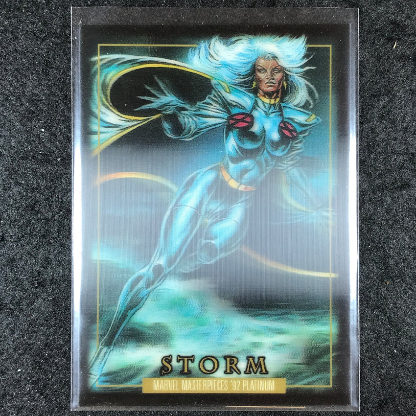 2024 Marvel Masterpieces '92 Platinum STORM Base Lenticular #86