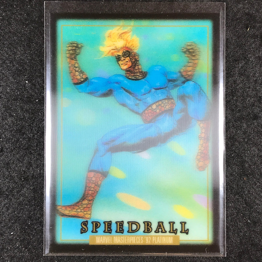 2024 Marvel Masterpieces '92 Platinum SPEEDBALL Base Lenticular #88