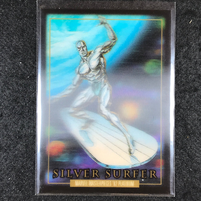 2024 Marvel Masterpieces '92 Platinum SILVER SURFER Base Lenticular #90