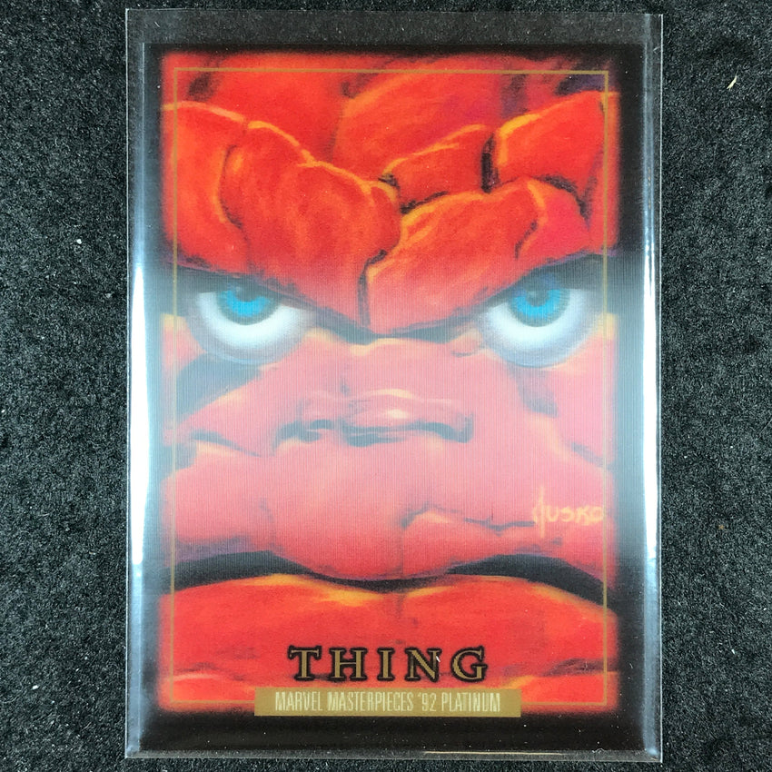 2024 Marvel Masterpieces '92 Platinum THING Base Lenticular #91