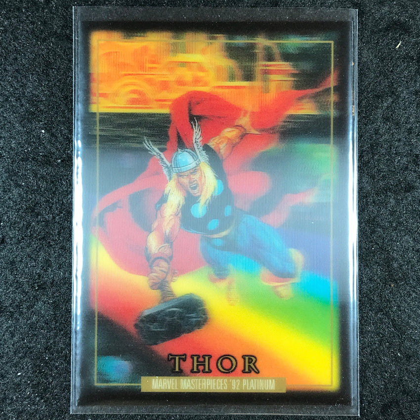 2024 Marvel Masterpieces '92 Platinum THOR Base Lenticular #92