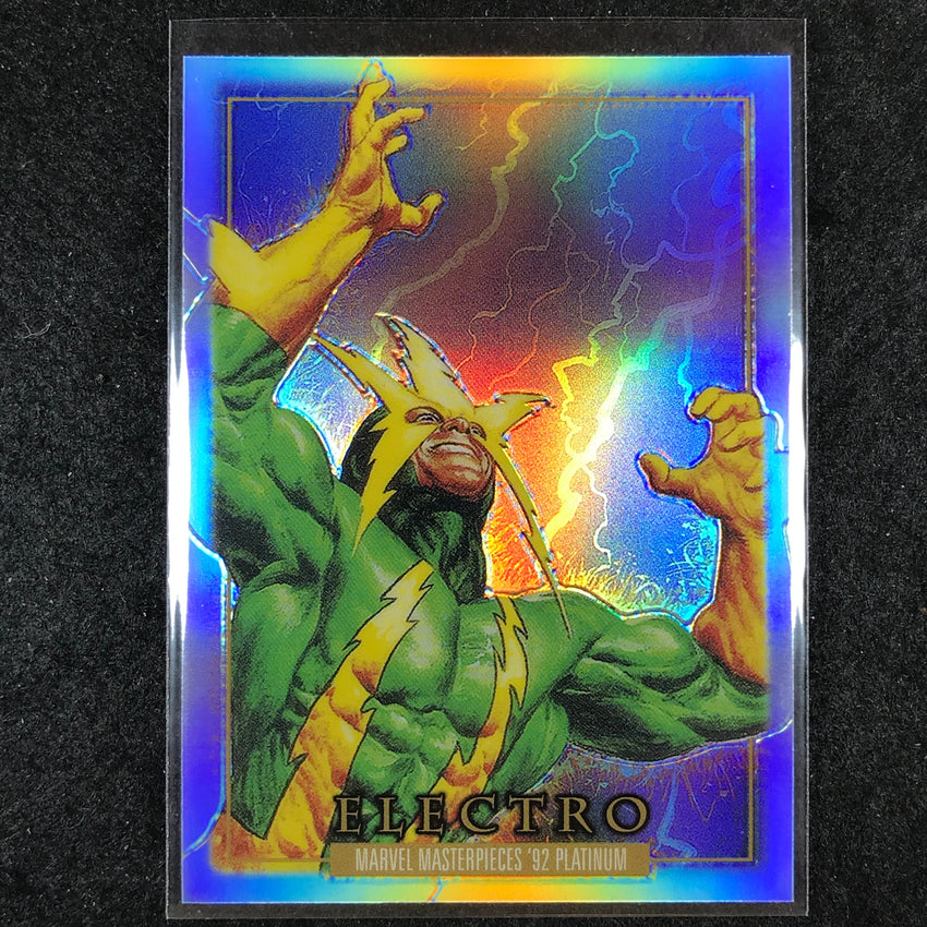 2024 Marvel Masterpieces '92 Platinum ELECTRO Base Rainbow #23