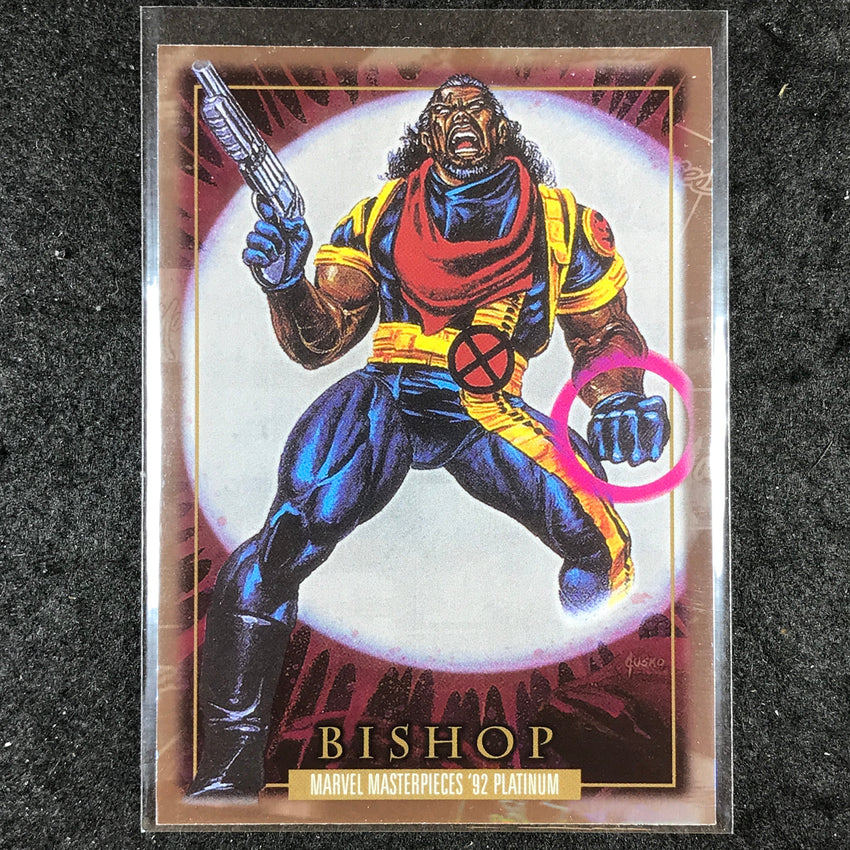 2024 Marvel Masterpieces '92 Platinum BISHOP Base Holofoil #6