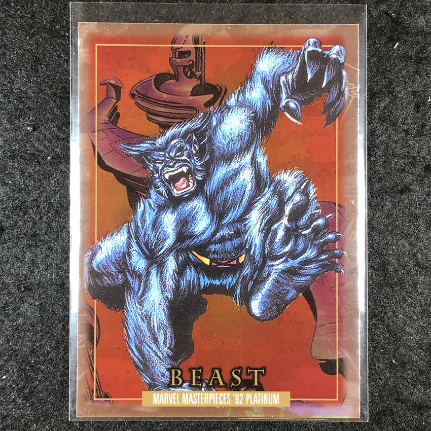 2024 Marvel Masterpieces '92 Platinum BEAST Base Holofoil #7