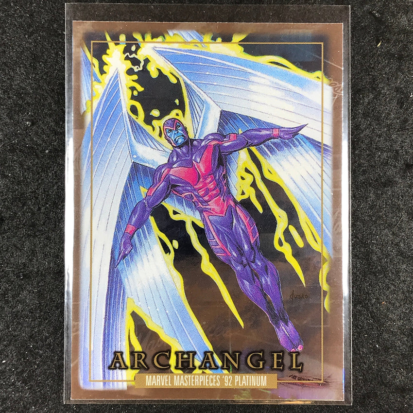 2024 Marvel Masterpieces '92 Platinum ARCHANGEL Base Holofoil #8